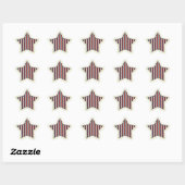 Patriotic Star Stickers (Blatt)