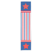 Patriotic Star Striptease Tischläufer 4. Juli (Vorderseite)