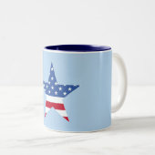 Patriotic Star Tasse (VorderseiteRechts)