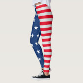 Patriotic Stars and Stripes July 4th Leggings (Links)