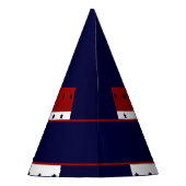 Patriotic Stars Baby Baby Partyhütchen (Rückseite)