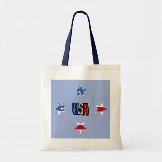 Patriotic Stars Bag Tragetasche (Vorne)