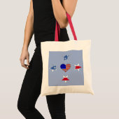 Patriotic Stars Bag Tragetasche (Vorderseite (Produkt))