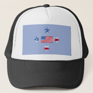 Patriotic Stars Hat Truckerkappe