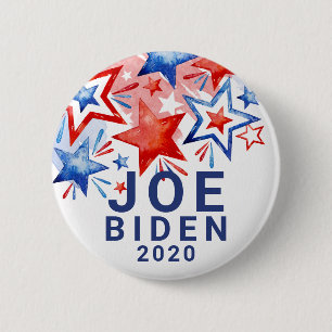Patriotic Stars Joe Biden 2020 Button