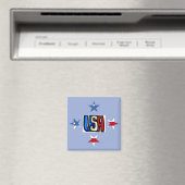 Patriotic Stars Magnet (In Situ (Geschirrspüler))