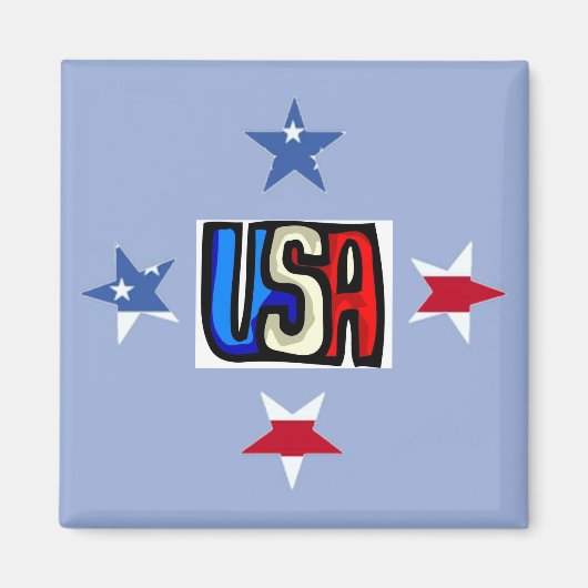 Patriotic Stars Magnet (Vorne)