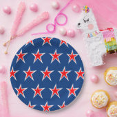 Patriotic Stars Paper Napkins Pappteller (Party)