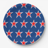 Patriotic Stars Paper Napkins Pappteller (Vorderseite)