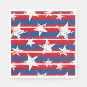 Patriotic Stars Paper Napkins Serviette (Vorderseite)
