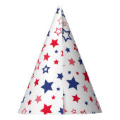 Patriotic Stars Party Hat Partyhütchen (Rückseite)