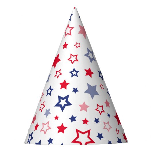 Patriotic Stars Party Hat Partyhütchen (Vorderseite)