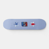 Patriotic Stars Skateboard (Horizontal)