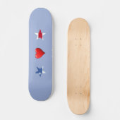 Patriotic Stars Skateboard (Vorderseite)