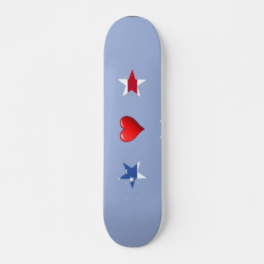 Patriotic Stars Skateboard (Vorne)