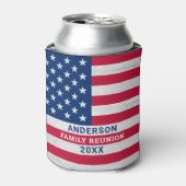 Patriotic Stars & Stripes Custom USA American Flag Dosenkühler (Kanne Vorderseite)