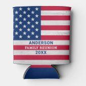 Patriotic Stars & Stripes Custom USA American Flag Dosenkühler (Vorderseite)