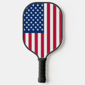 Patriotic Stars & Stripes Pickleball Schläger (Rückseite)