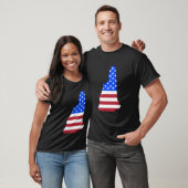 Patriotic State Of New Hampshire Usa Flag For T-Shirt (Unisex)