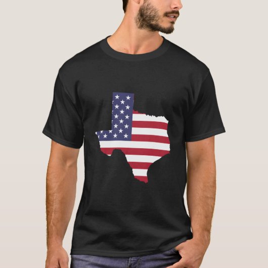 Patriotic State Of Texas Usa Flag For T-Shirt (Vorderseite)