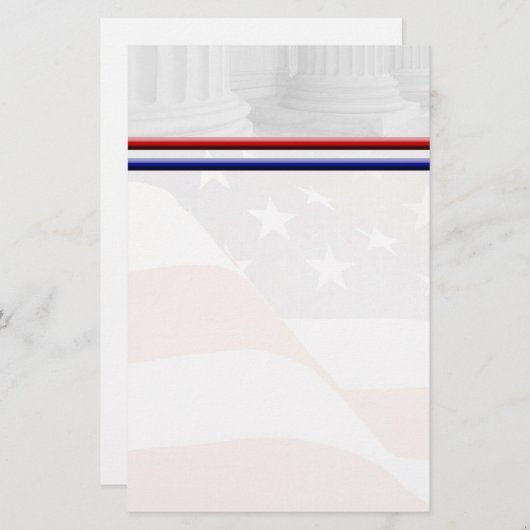 Patriotic Stationary Briefpapier (Vorne/Hinten)