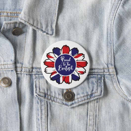 Patriotic Stolz ist britisch Button (Beispiel)