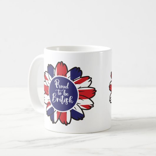 Patriotic Stolz ist britisch Kaffeetasse (Vorderseite Links)