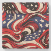 Patriotic Stone Untersetzer (Vorderseite)