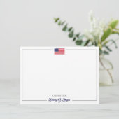 Patriotic Style America Flag | Office Stationary (Stehend Vorderseite)