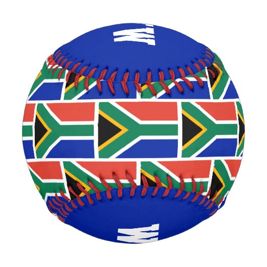 Patriotic SÜDAFRICA Custom Scripting FLAG Baseball (Rückseite)