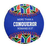 Patriotic SÜDAFRICA Custom Scripting FLAG Baseball (Vorderseite)