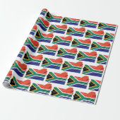 Patriotic SÜDAFRICA Flag Map Geschenkpapier (Ungerollt)