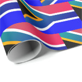 Patriotic SÜDAFRIKA Flag LILA TINT Geschenkpapier (Rolleneckpunkt)