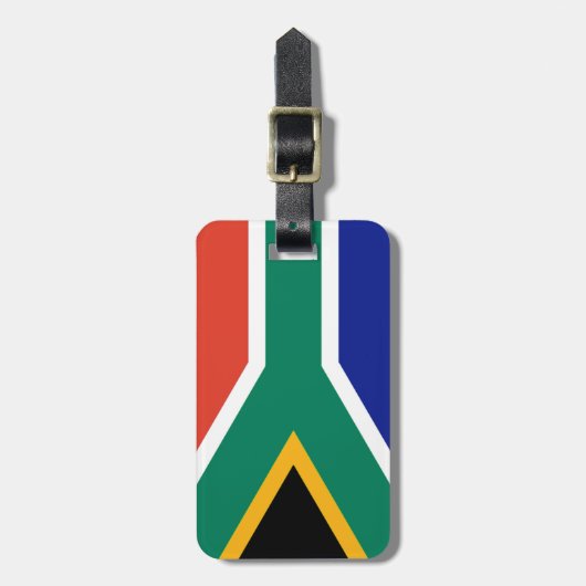 Patriotic Südafrika flagge Bokke Gepäckanhänger (Vorderseite vertikal)