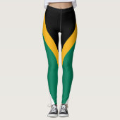 Patriotic Südafrika flagge Bokke Leggings (Vorderseite)