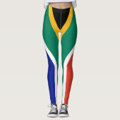 Patriotic Südafrika flagge Bokke Leggings (Vorderseite)