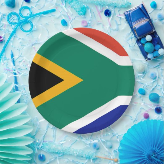 Patriotic Südafrika flagge Bokke Pappteller (Party)