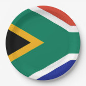 Patriotic Südafrika flagge Bokke Pappteller (Vorderseite)
