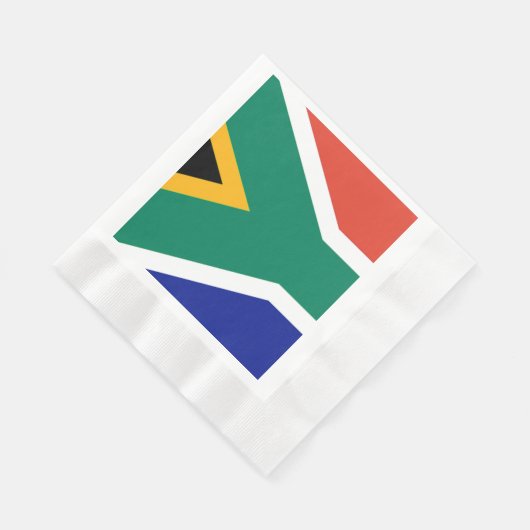 Patriotic Südafrika flagge Bokke Serviette (Ecke)