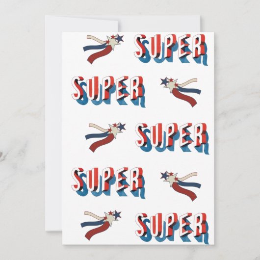 Patriotic Super Star Preisverleihung Einladung (Vorderseite)
