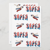 Patriotic Super Star Preisverleihung Einladung (Vorne/Hinten)