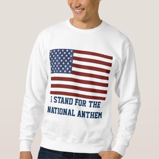Patriotic Sweatshirt American Flag National Anthe (Vorderseite)