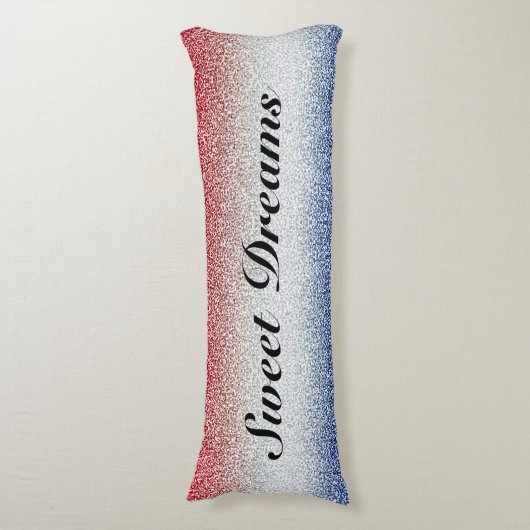 Patriotic Sweet Dreams Sparkle Kissen (Vorderseite Vertikal)