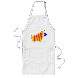 Patriotic Symbol, Catalonia, freedom dove. Lange Schürze