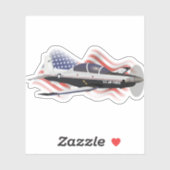 Patriotic T-6 Texan II Trainer Aircraft Aufkleber (Blatt)