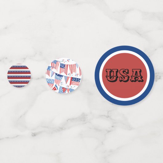 🎉 Patriotic Table Confetti Konfetti (Vorderseiten)