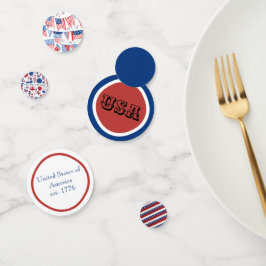 🎉 Patriotic Table Confetti Konfetti