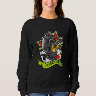 Patriotic Tattoos Tattooed Eagle American Patriot Sweatshirt