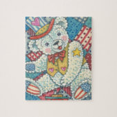 PATRIOTIC TEDDY BEAR & PATCHWORK QUILT PUZZLE (Vertikal)