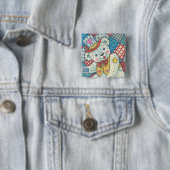 PATRIOTIC TEDDY BEAR & PATCHWORT TASTE BUTTON (Beispiel)